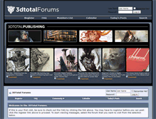Tablet Screenshot of forums.3dtotal.com