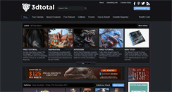 Desktop Screenshot of 3dtotal.com